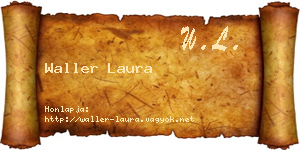 Waller Laura névjegykártya