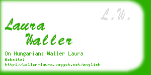 laura waller business card